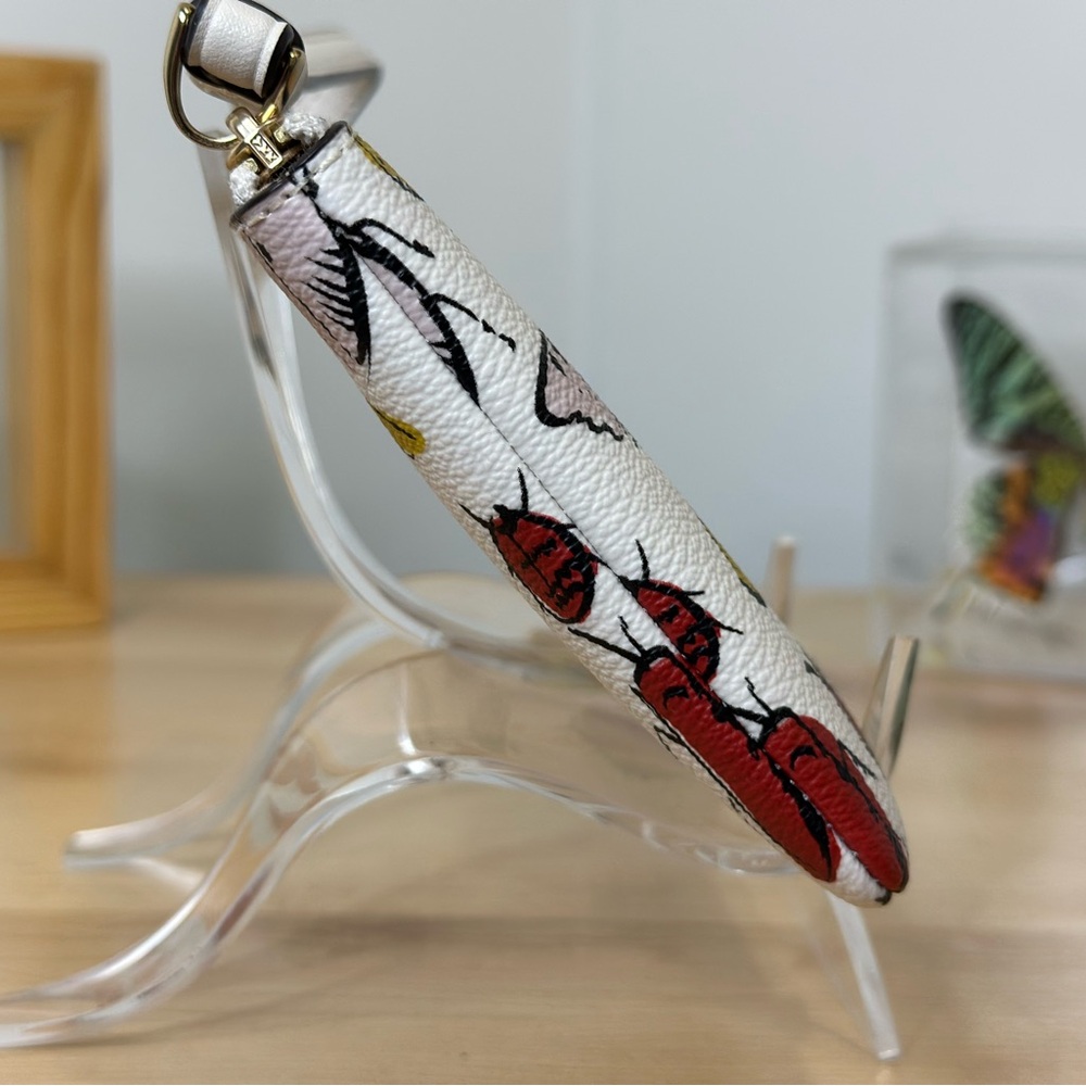 Coach Butterfly and Insect Print Wristlet RARE - Picture 3 of 9